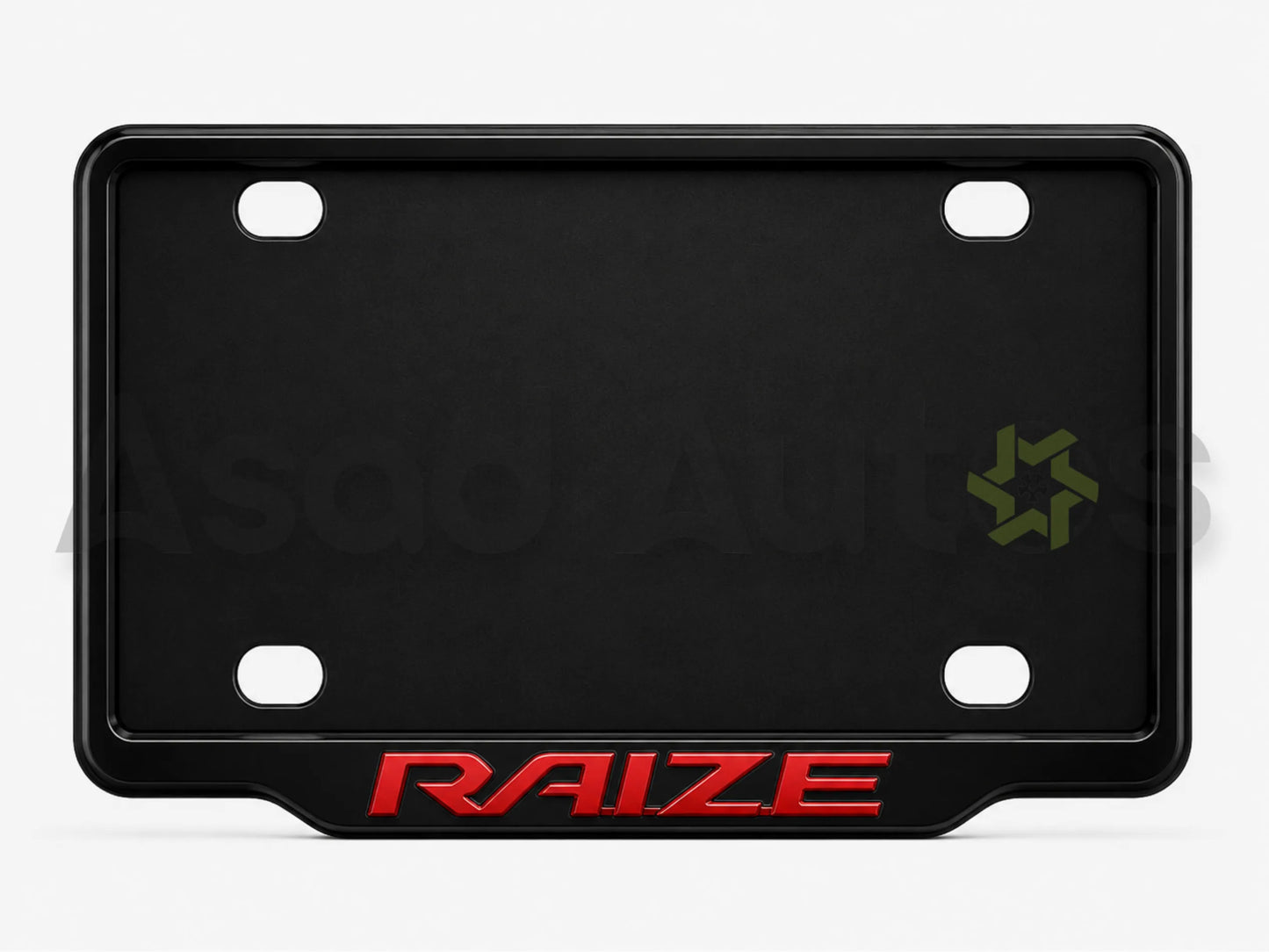 VANTIQ number plate frame for Toyota Raize premium exterior styling - Asad Autos