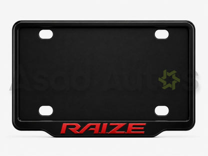 VANTIQ number plate frame for Toyota Raize premium exterior styling - Asad Autos
