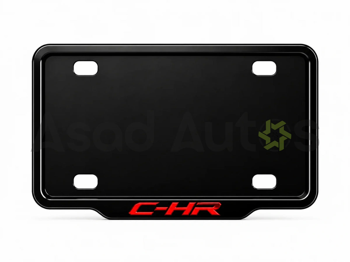 Vantiq custom number plate frame for Toyota CHR 2018-2025