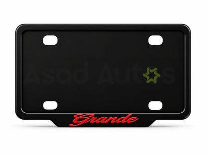 Vantiq custom number plate frame for Toyota Grande all models