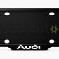 VANTIQ custom number plate frame fitted on Audi front plate area - Asad Autos