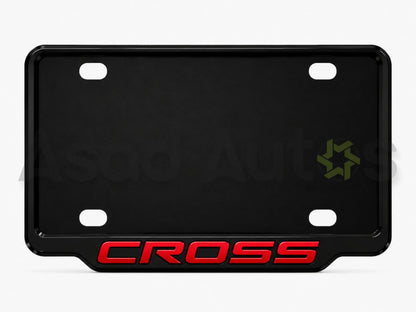 VANTIQ custom number plate frame for Toyota Corolla Cross premium exterior styling - Asad Autos