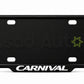 VANTIQ custom number plate frame fitted on Carnival front plate area - Asad Autos