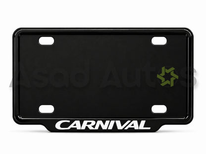 VANTIQ custom number plate frame fitted on Carnival front plate area - Asad Autos