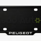 VANTIQ custom number plate frame fitted on Peugeot 2008 front plate area - Asad Autos