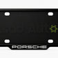 VANTIQ custom number plate frame fitted on Porsche front plate area - Asad Autos