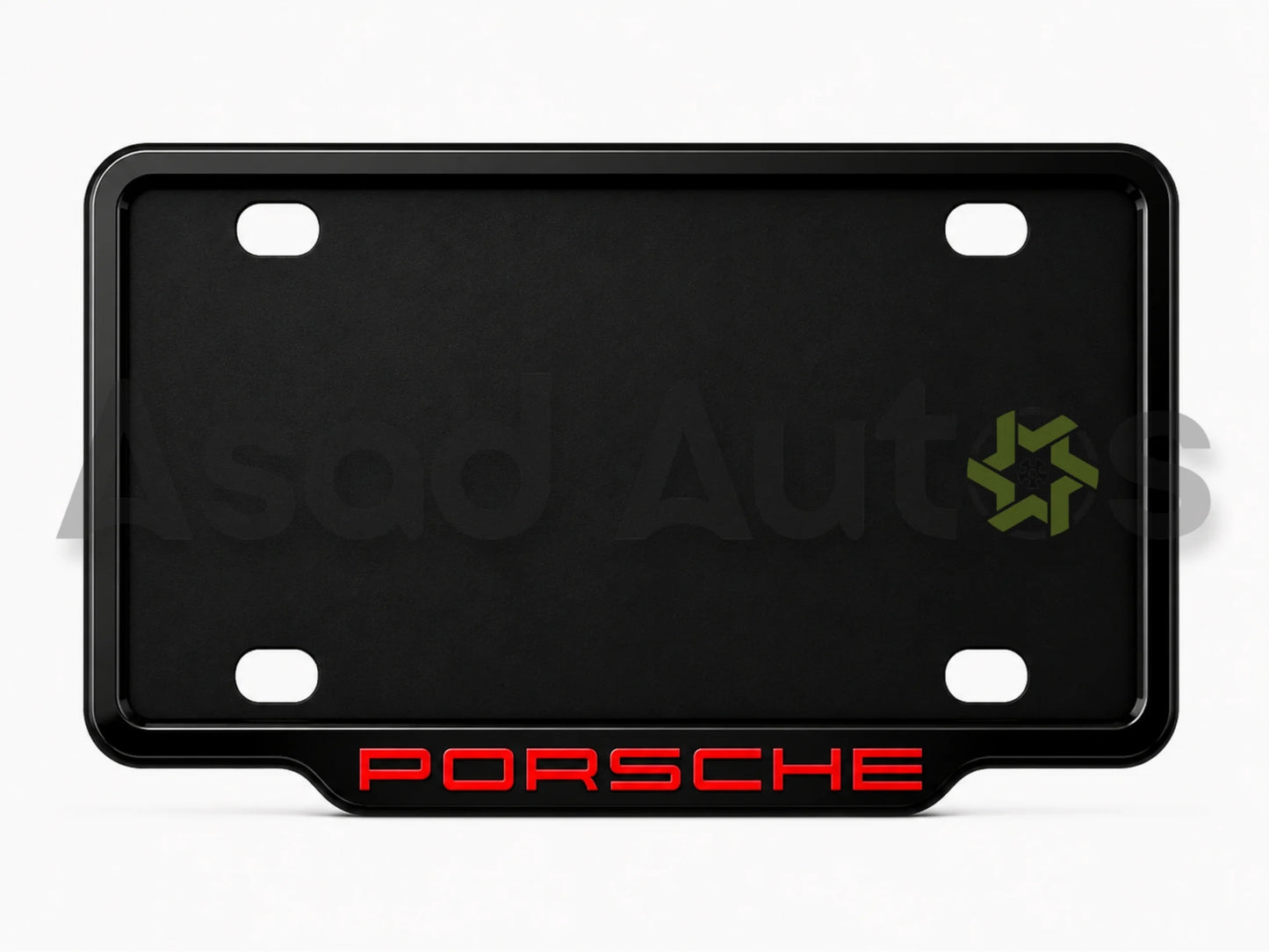 VANTIQ custom number plate frame for Porsche premium exterior styling - Asad Autos