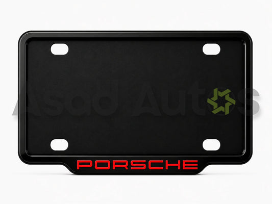 VANTIQ custom number plate frame for Porsche premium exterior styling - Asad Autos