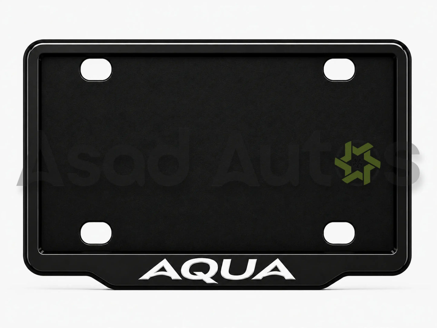 VANTIQ number plate cover fitted on Aqua rear number plate - Asad Autos