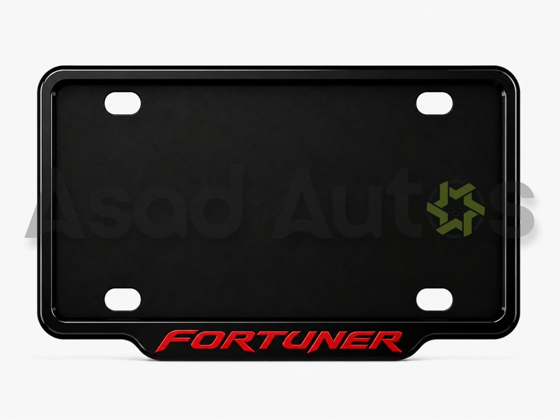 VANTIQ custom number plate frame for Toyota Fortuner premium exterior styling - Asad Autos