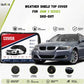 Weather shield top cover protecting BMW 3 Series 2012-2017 from rain and dust while parked outdoors - Asad Autos