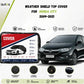 Secure elastic fit detail of weather shield top cover on Honda City 2009-2021 for snug all-weather coverage - Asad Autos