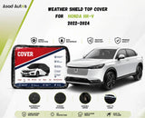 Weather shield black top cover custom fit on Honda HR-V 2022-2024 SUV for all-weather protection - Asad Autos