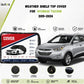 Weatherproof paint-safe fabric close-up of weather shield top cover for Hyundai Tucson 2015-2024 sun rain and dust protection - Asad Autos
