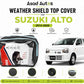 Weather shield black top cover custom fit on Suzuki Alto 2014-2026 for all-weather protection - Asad Autos
