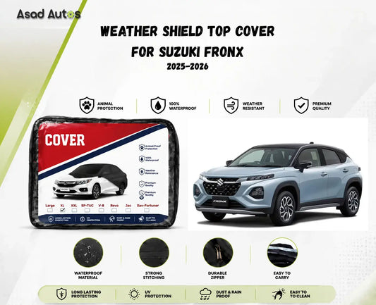 Weather shield top cover for Suzuki Fronx 2025-2026