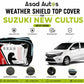 Weather shield black top cover custom fit on Suzuki New Cultus 2017-2026 for all-weather protection - Asad Autos
