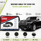 Weather shield black top cover custom fit on Toyota Land Cruiser V8 2008-2021 SUV for all-weather protection - Asad Autos