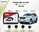 Weather shield black top cover custom fit on Toyota Prado 2009-2021 SUV for all-weather protection - Asad Autos
