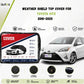 Weather shield black top cover custom fit on Toyota Vitz 2010-2025 for all-weather protection - Asad Autos