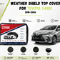 Weather shield top cover protecting Toyota Yaris 2018-2026 from rain and dust while parked outdoors - Asad Autos